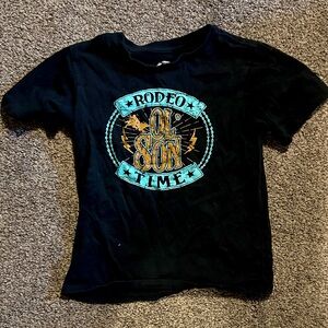 Ol' Son Black Rodeo Graphic Tee for Kids